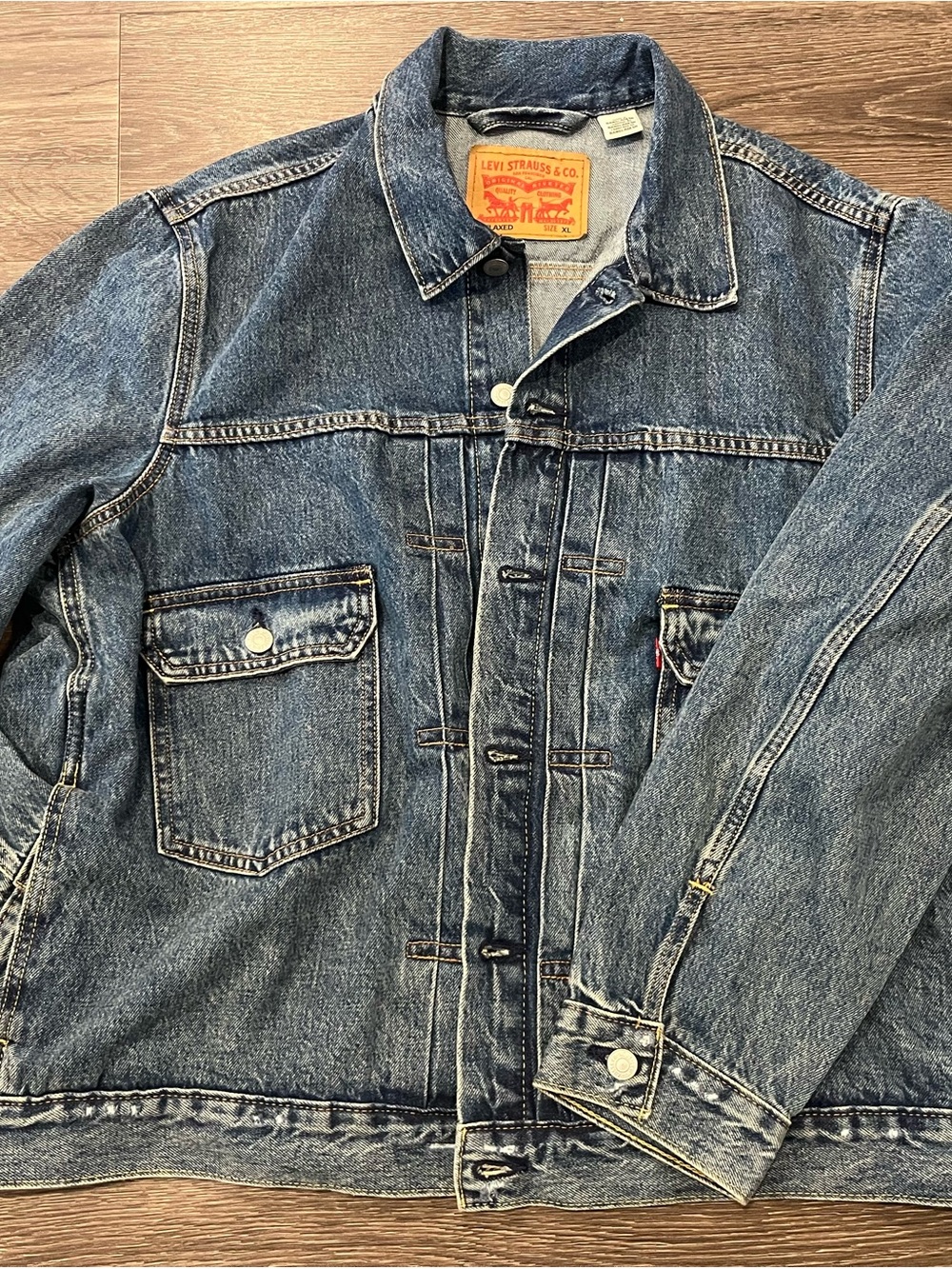 Levi's Vintage Style Blue Denim Trucker Jacket
